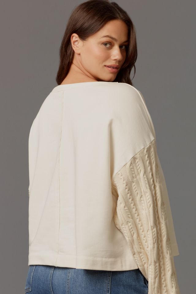 Pilcro Sweater-Sleeve Blouse #5