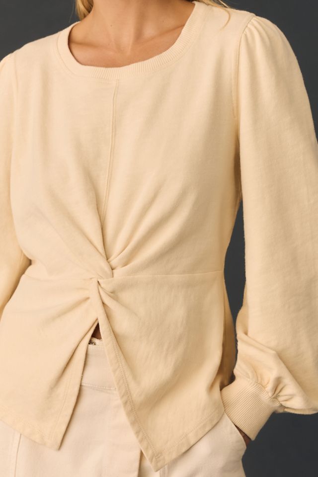 Pilcro Twist-Front Sweatshirt #3
