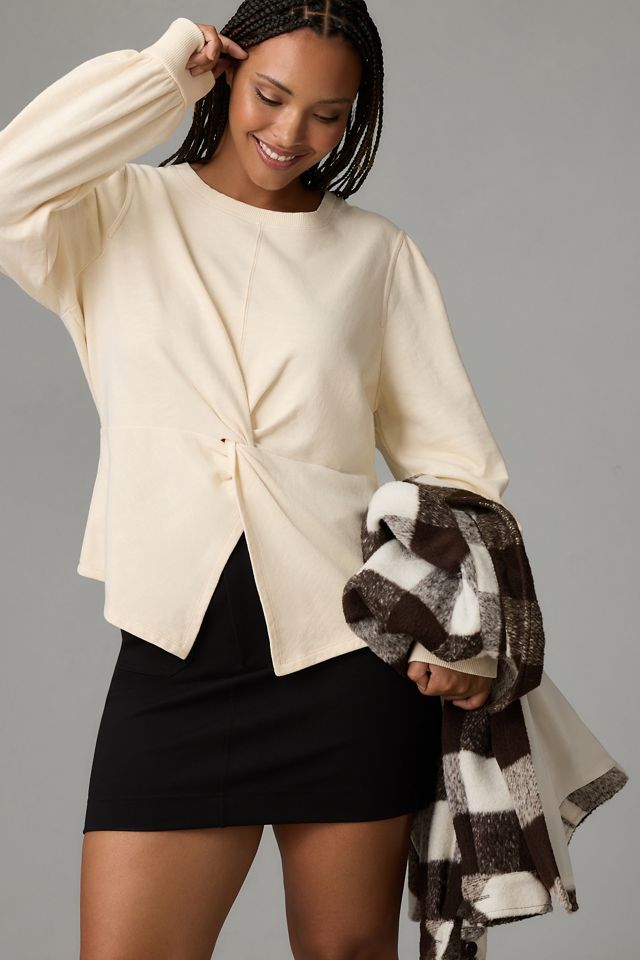 Pilcro Twist-Front Sweatshirt #4