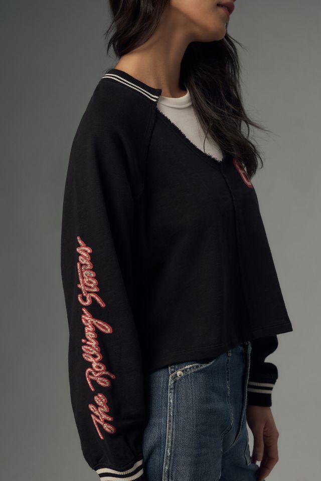 Pilcro Rolling Stones V-Neck Sweatshirt #1
