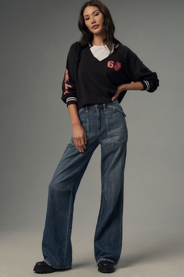 Pilcro Rolling Stones V-Neck Sweatshirt #2