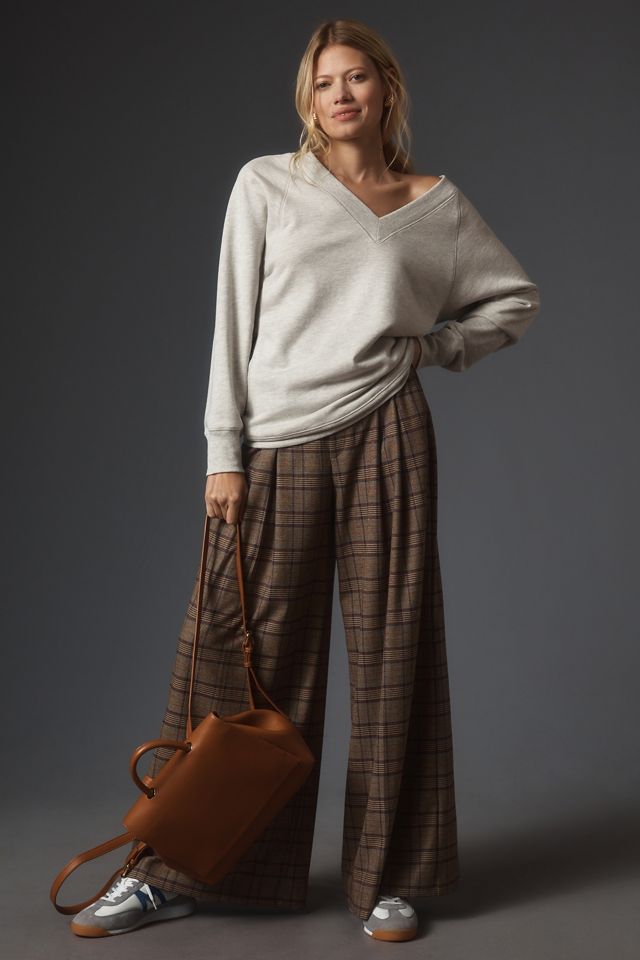 Maeve V-Neck French Terry Sweatshirt #3