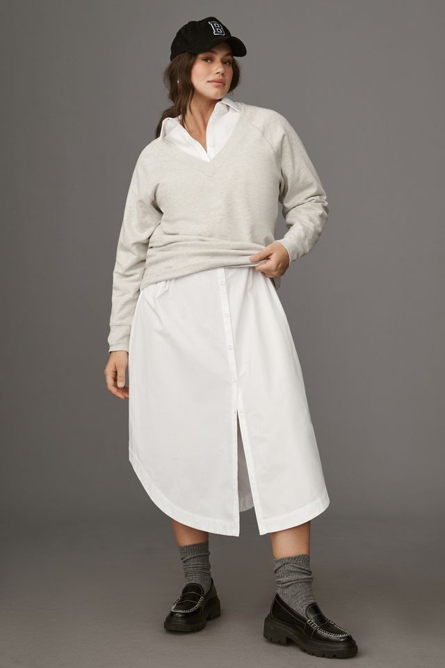 Maeve V-Neck French Terry Sweatshirt #6