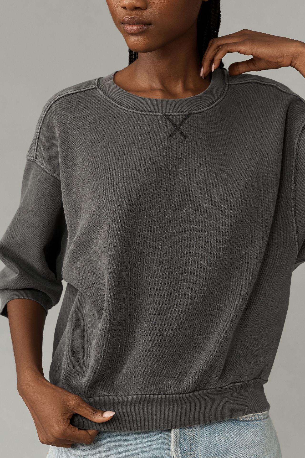 The Niki Bubble Sweatshirt by Pilcro