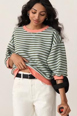The Niki Bubble Sweatshirt by Pilcro