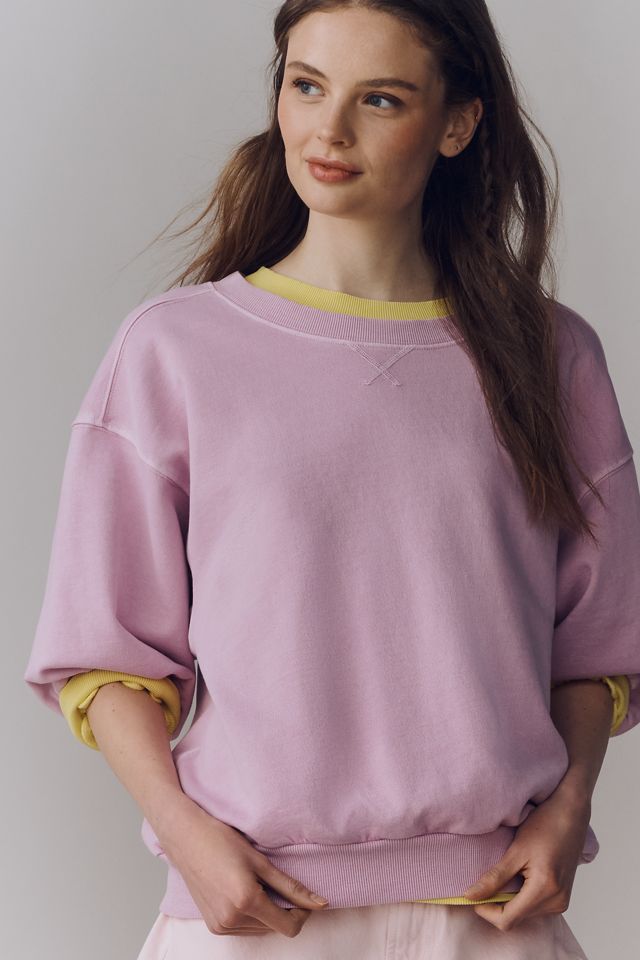 The Niki Bubble Sweatshirt by Pilcro | Anthropologie