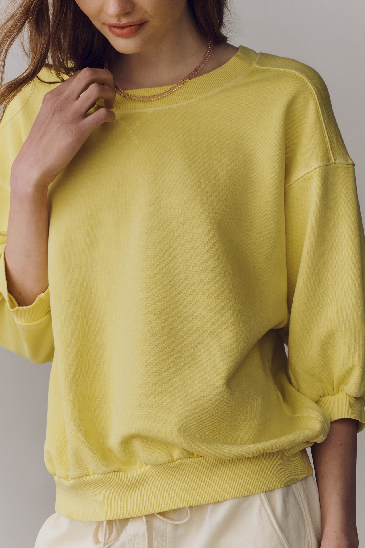 The Niki Bubble Sweatshirt by Pilcro