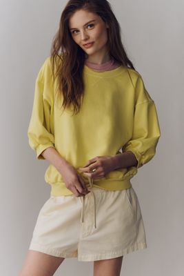 The Niki Bubble Sweatshirt by Pilcro: Embroidered Edition