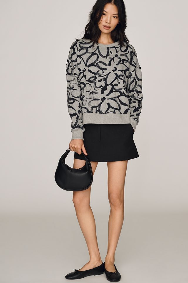 Maeve Sketchy Floral Sweatshirt #2