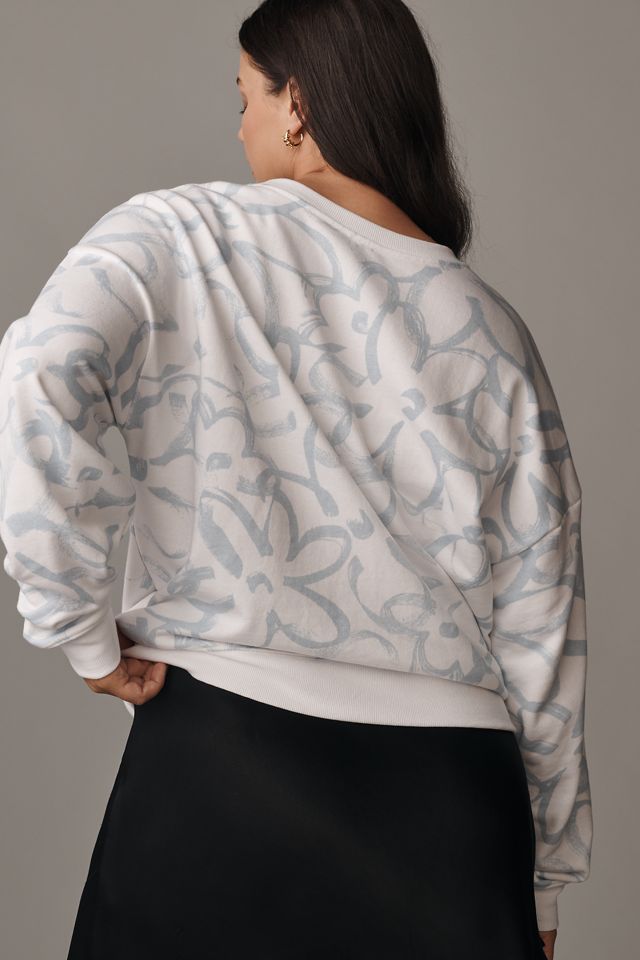 Maeve Sketchy Floral Sweatshirt #6