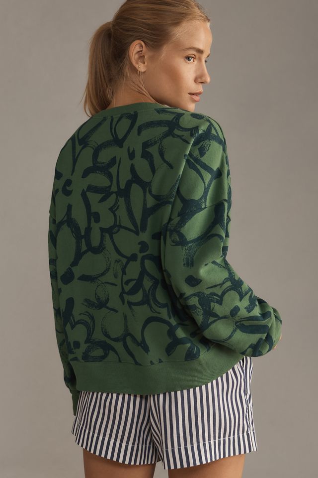 Maeve Sketchy Floral Sweatshirt #2