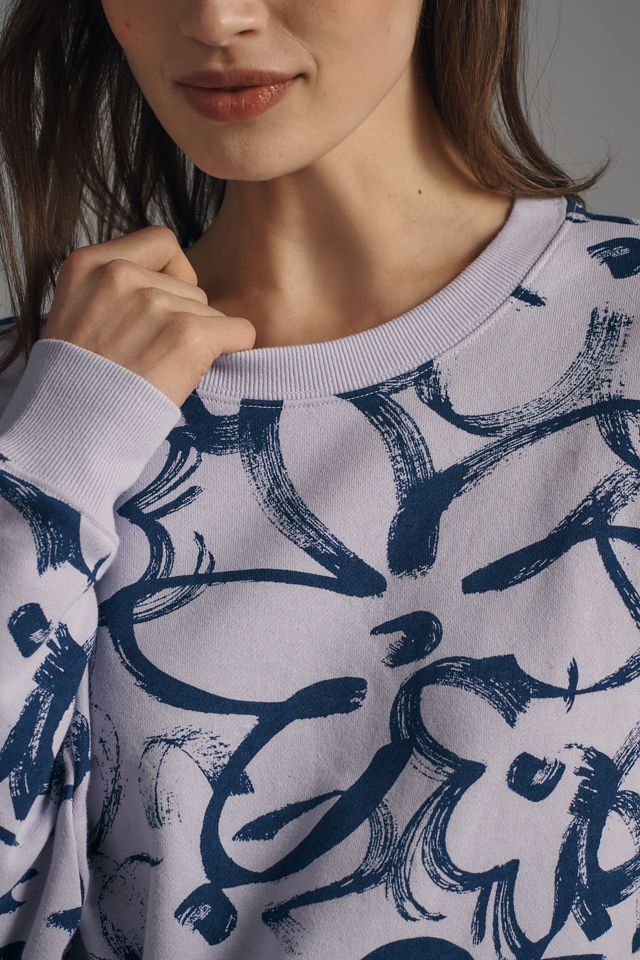 Maeve Sketchy Floral Sweatshirt #3