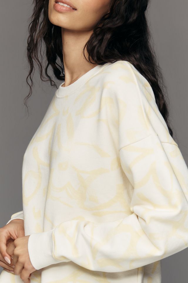 Maeve Sketchy Floral Sweatshirt #1