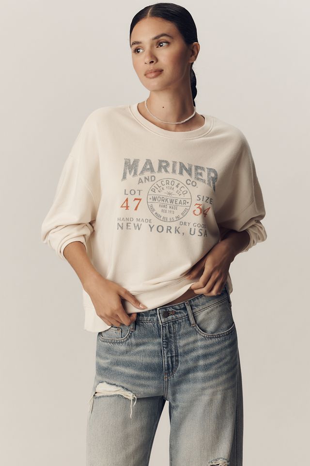 Pilcro Oversized Graphic Sweatshirt #3