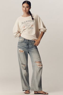 Pilcro Oversized Graphic Sweatshirt
