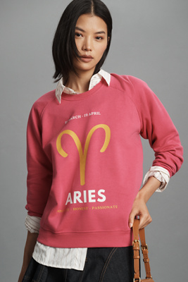 Shop By Anthropologie The Zodiac Sweatshirt By Catherine O'sullivan