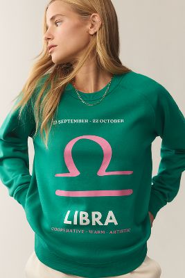 Shop By Anthropologie The Zodiac Sweatshirt By Catherine O'sullivan