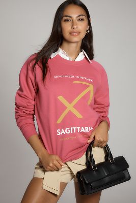 Shop By Anthropologie The Zodiac Sweatshirt By Catherine O'sullivan