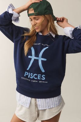 Shop By Anthropologie The Zodiac Sweatshirt By Catherine O'sullivan