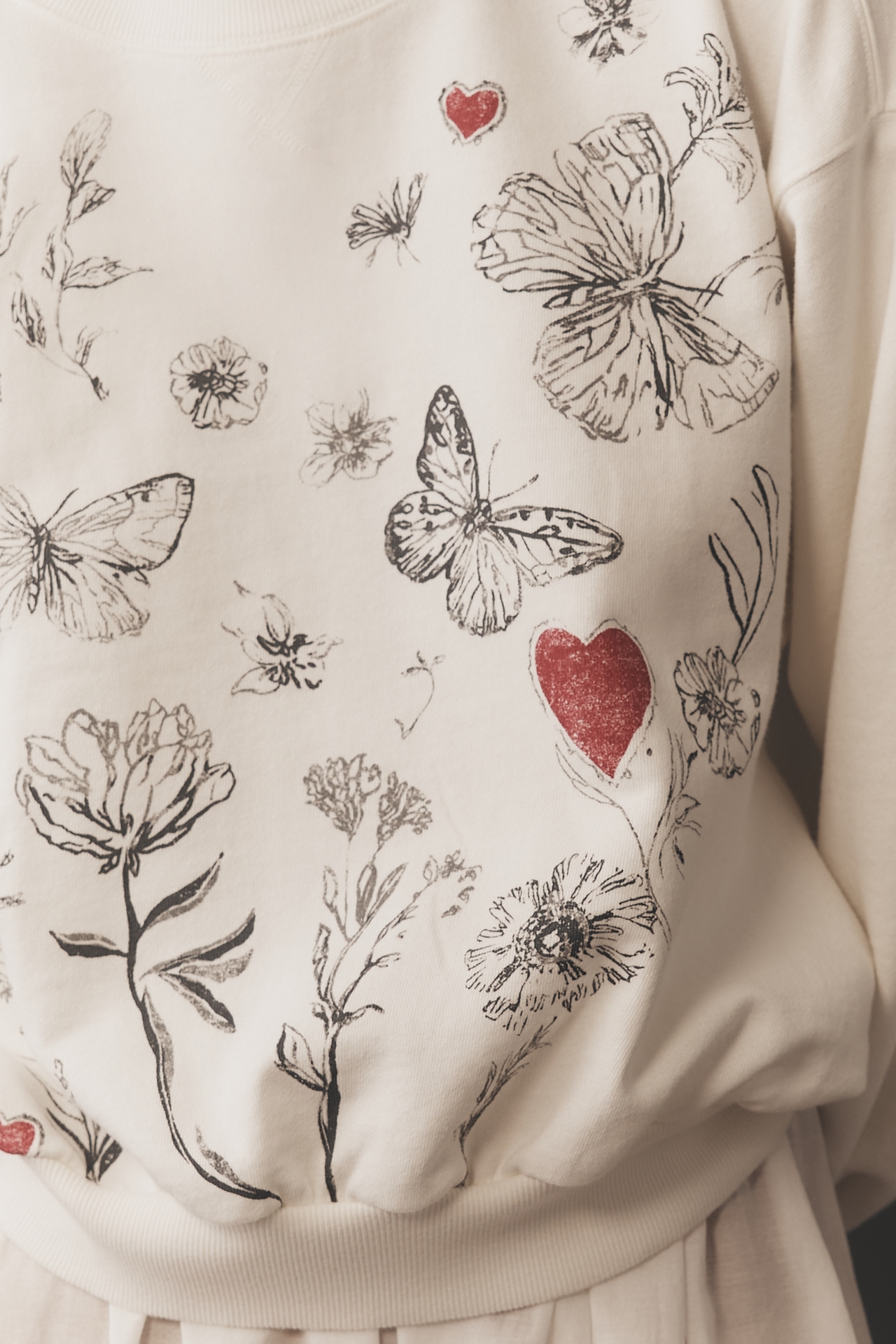 The Niki Bubble Sweatshirt by Pilcro: Leigh Viner Edition