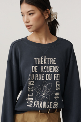 Pilcro The Niki Bubble Sweatshirt By  In Multi