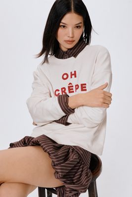 Maeve x Jordan Nickson Oh Crepe Sweatshirt