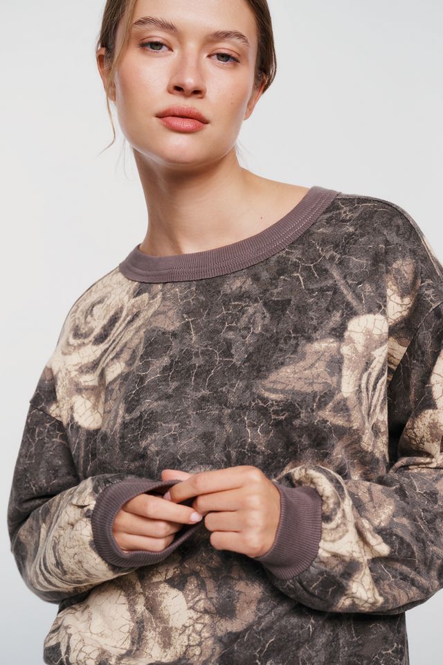 Pilcro Niki Long Sleeve Bubble Sweatshirt #1