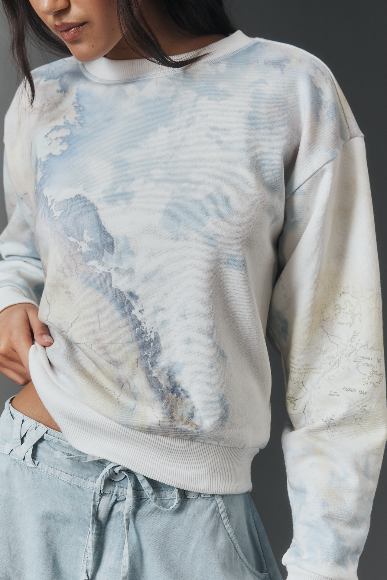 Pilcro Niki Bubble Sweatshirt