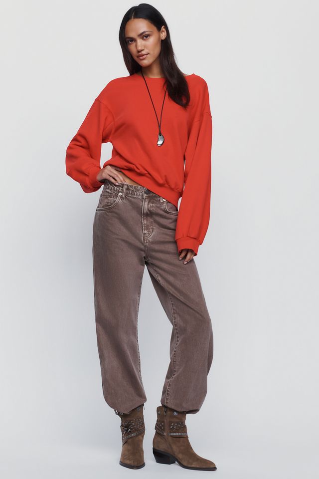 Pilcro Niki Long Sleeve Bubble Sweatshirt #3