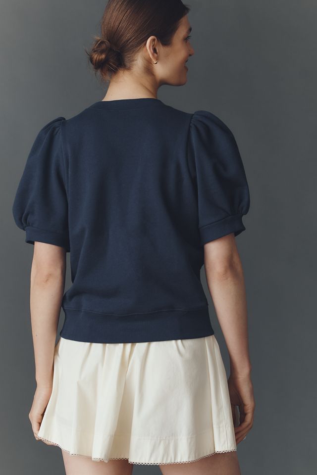 Maeve Puff-Sleeve Swan Pullover #2