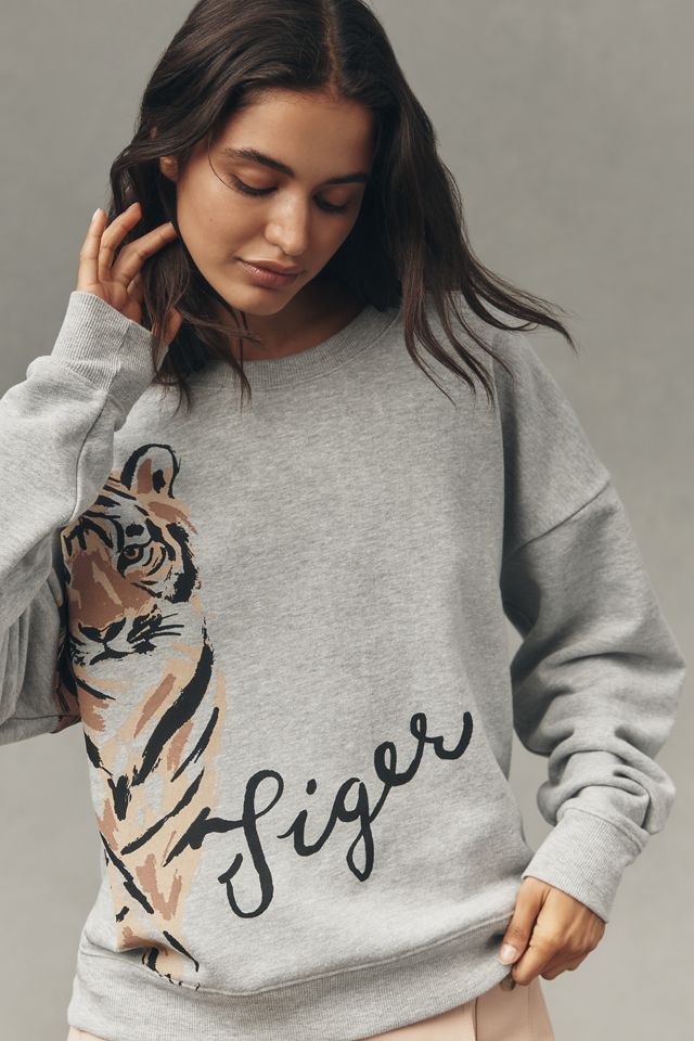 Maeve Tiger Graphic Sweatshirt #3