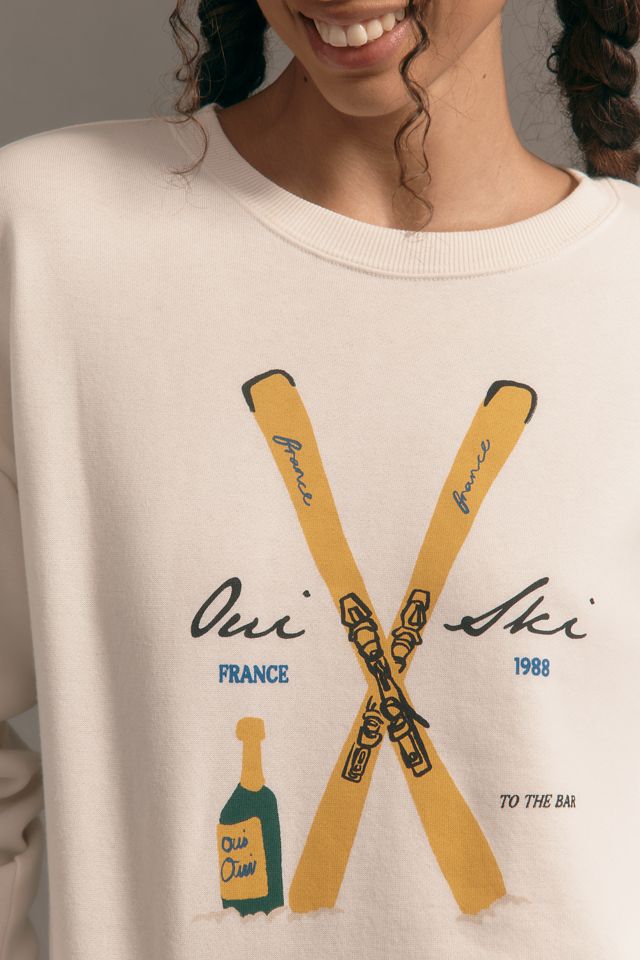Maeve x Jordan Nickson Ski Club Graphic Sweatshirt #3