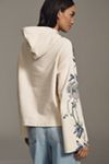 By Anthropologie Floral Hooded Sweatshirt