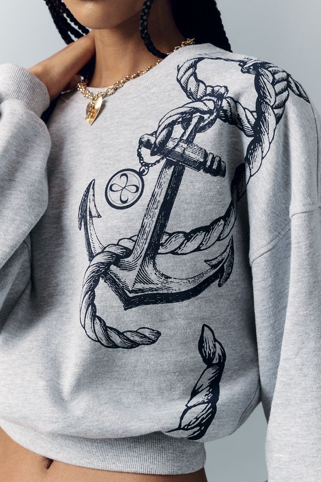 Maeve Puff-Sleeve Sweatshirt #1
