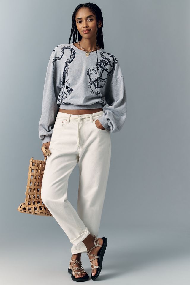 Maeve Puff-Sleeve Sweatshirt #3