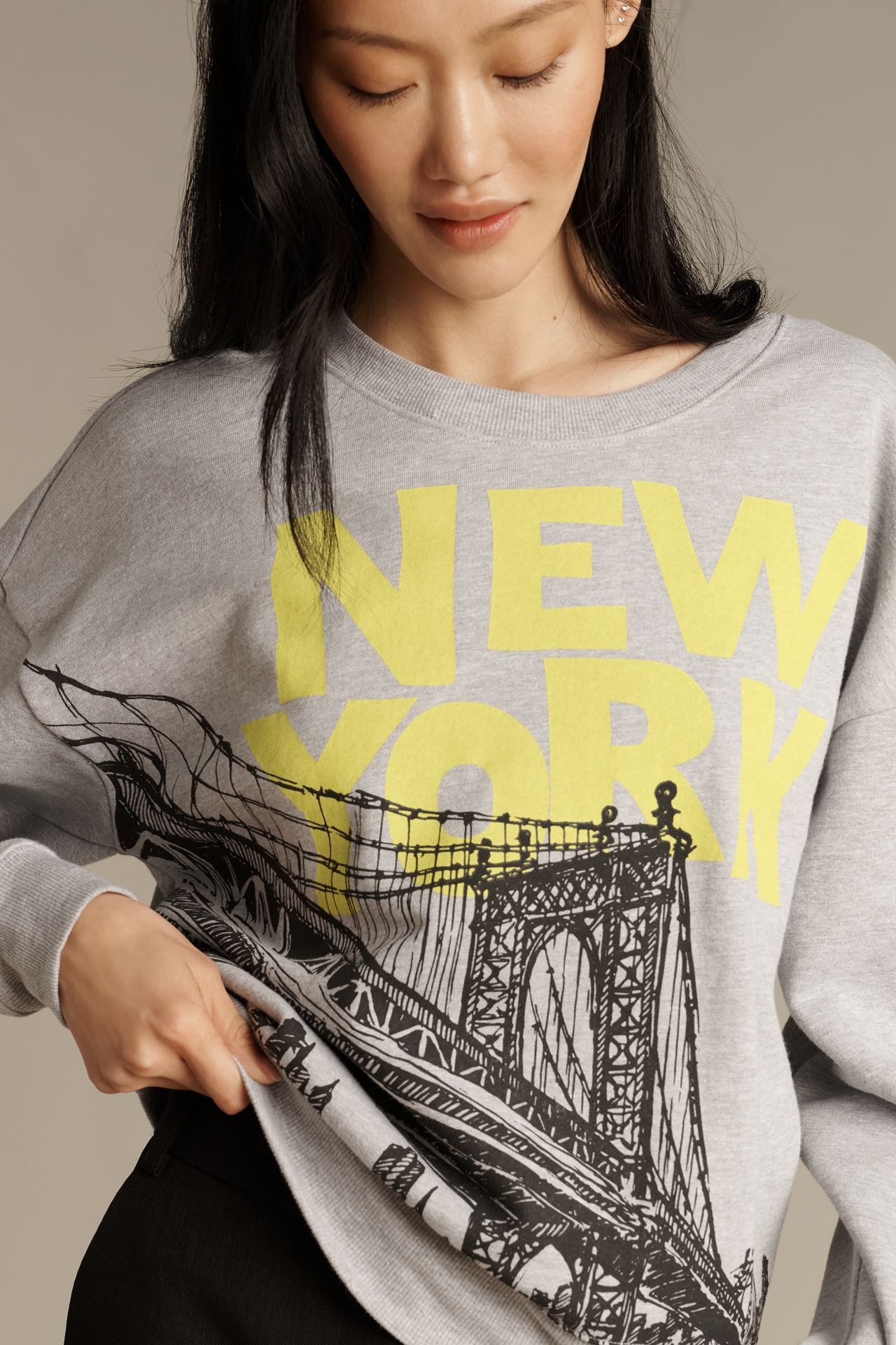 Maeve x Daniela Berkhout Cotton Blend City Sweatshirt