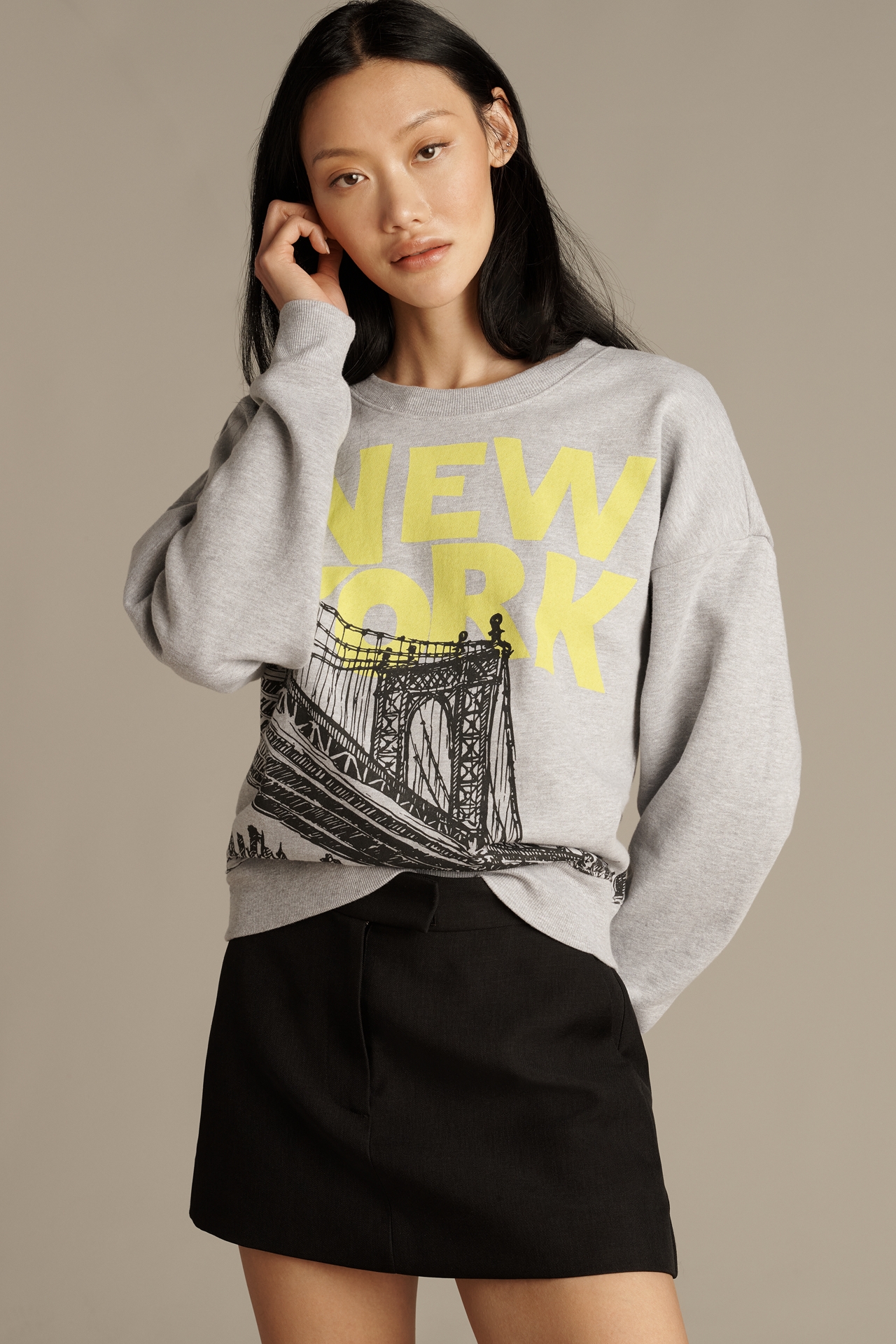 Maeve x Daniela Berkhout Cotton Blend City Sweatshirt