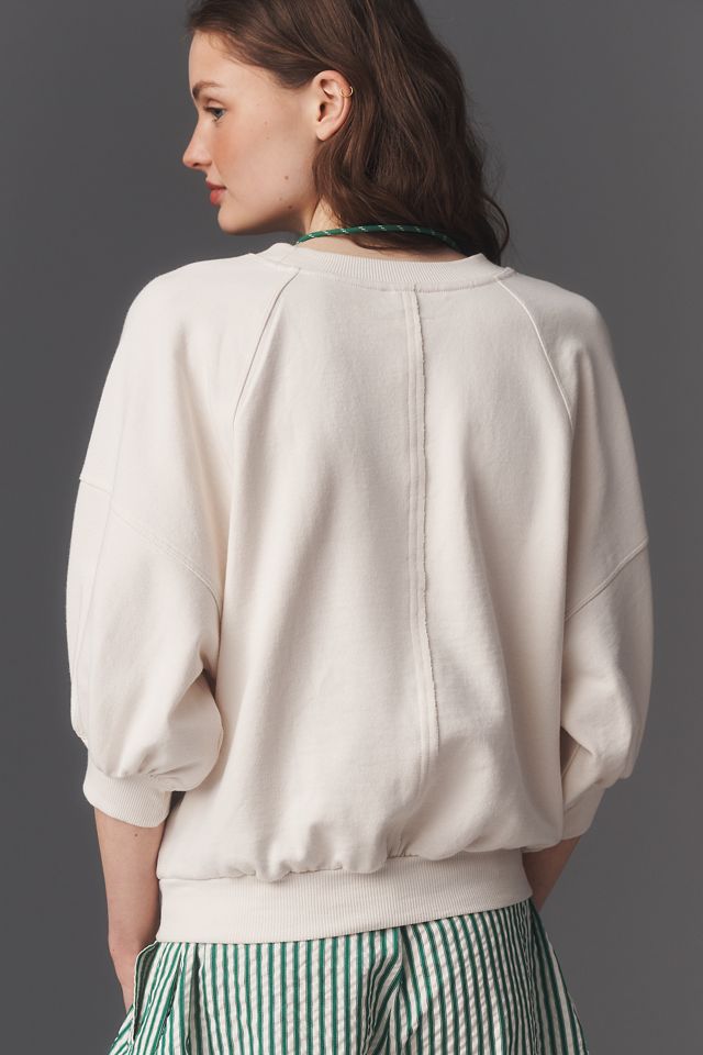 The Niki Bubble Sweatshirt by Pilcro | Anthropologie