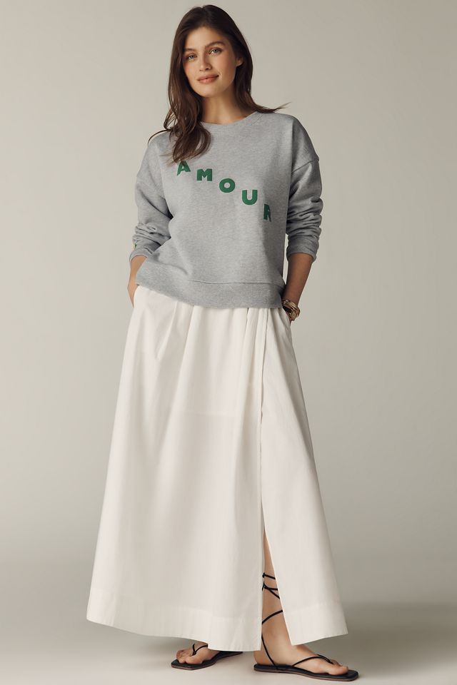 Maeve Cotton Blend Amour Sweatshirt #3