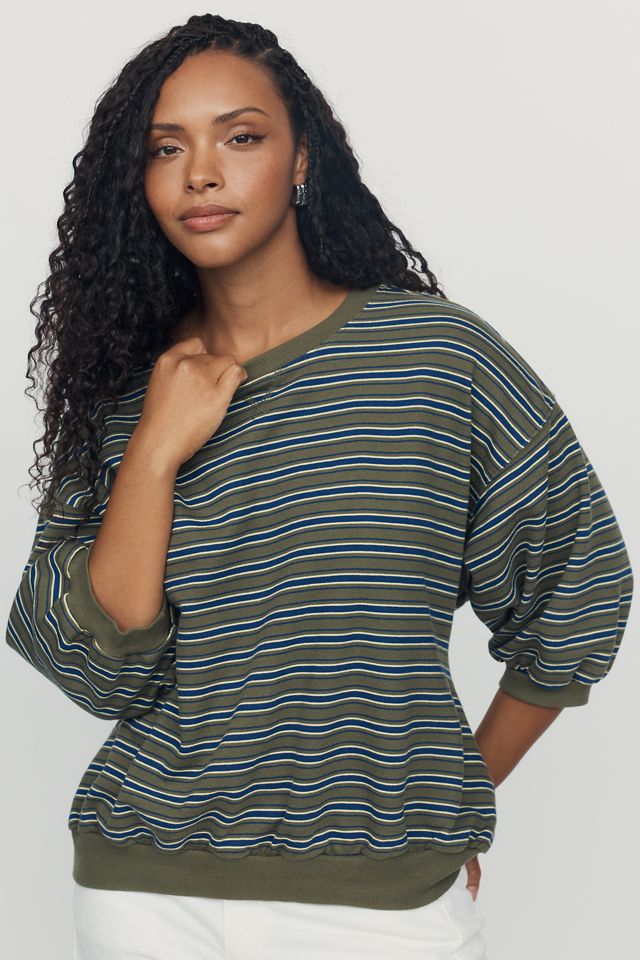 Pilcro Niki Cotton Bubble Sweatshirt #6