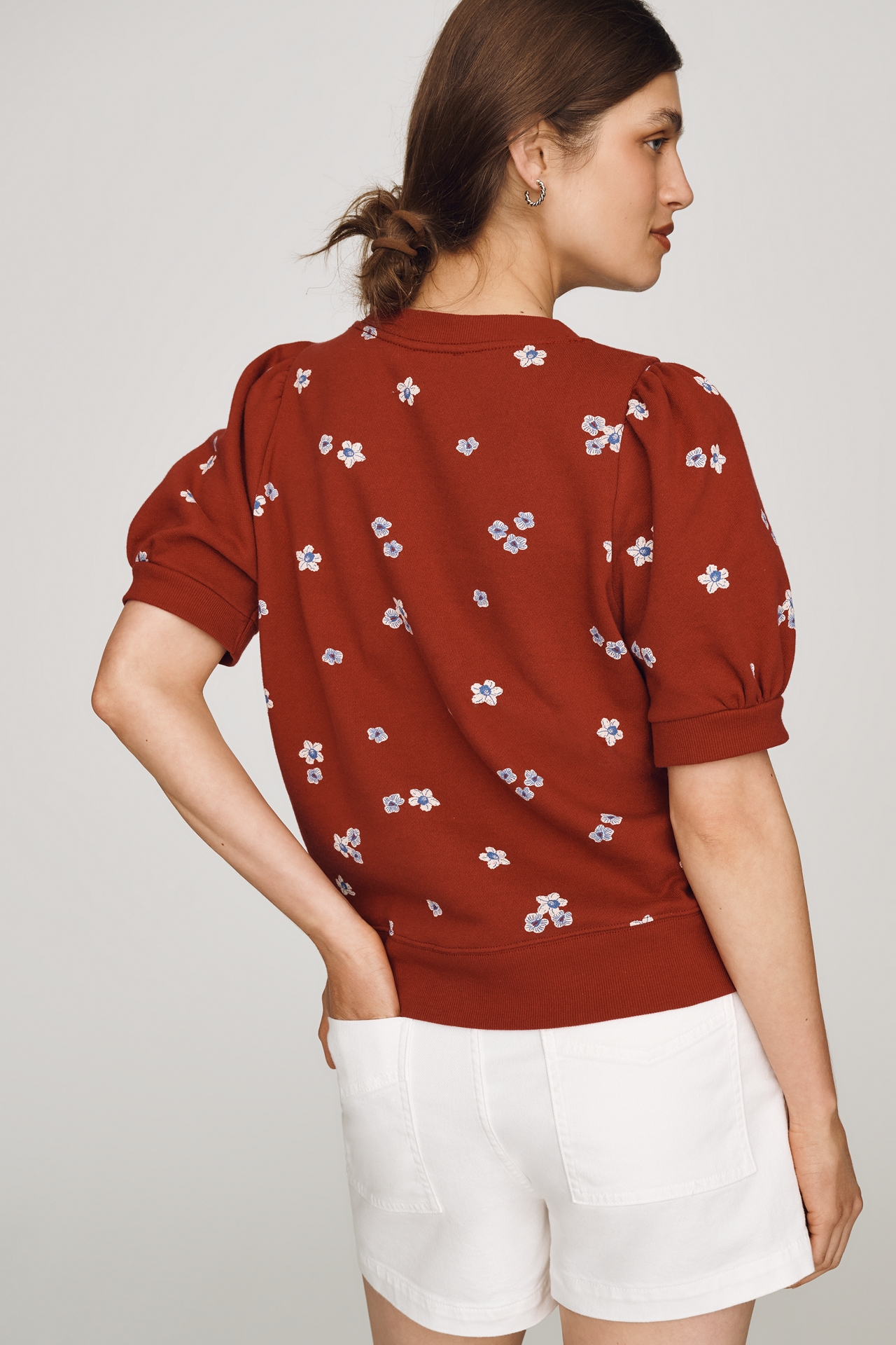 Maeve Cotton Puff-Sleeve Top by Sarah Cliff