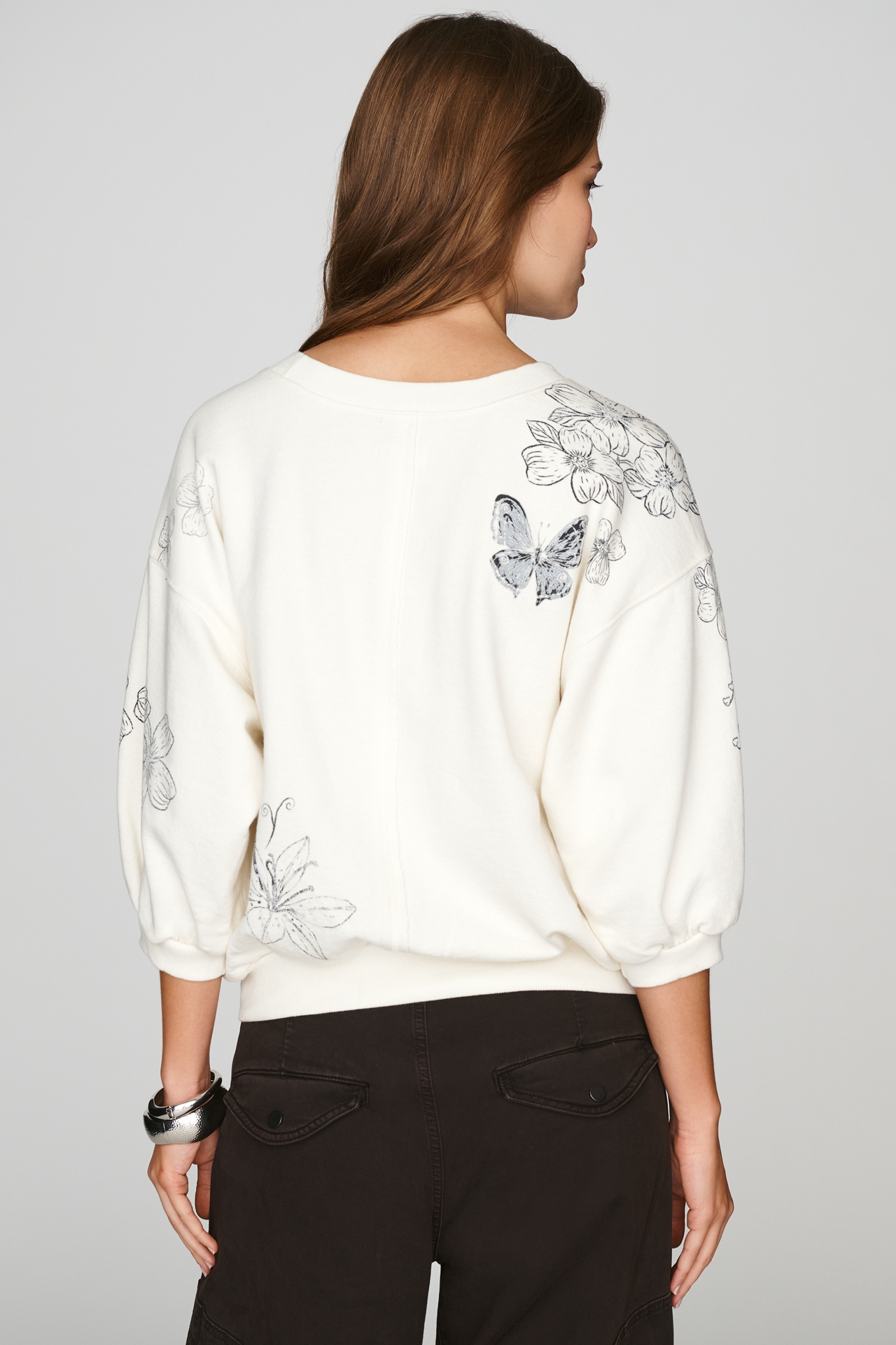 Pilcro Niki Bubble Sweatshirt by Bailey Fritz