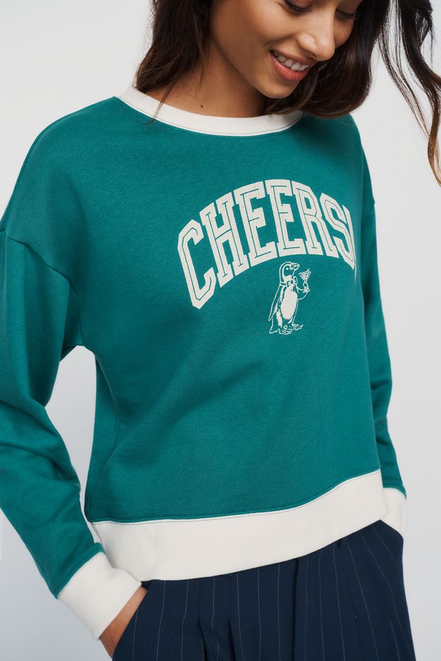 Maeve Cheers! Cotton Blend Graphic Sweatshirt #2
