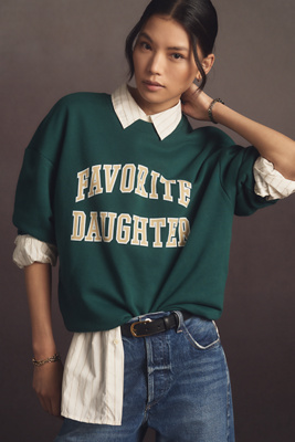 Favorite Daughter Collegiate Sweatshirt In Green