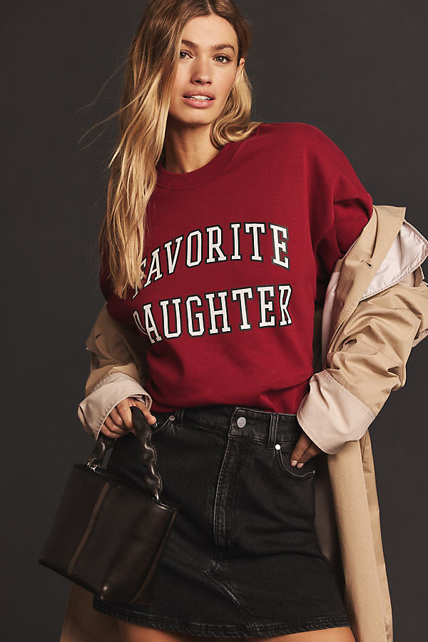Favorite Daughter Collegiate Sweatshirt In Red