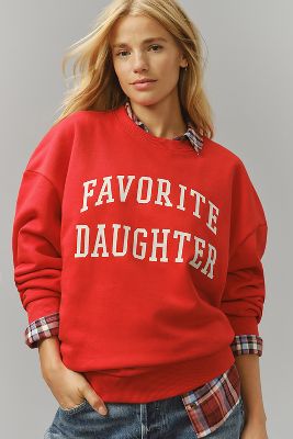 Favorite Daughter Collegiate Sweatshirt In Red