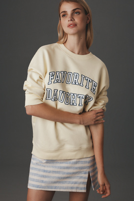 Favorite Daughter Collegiate Sweatshirt In Yellow