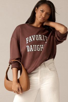 Favorite Daughter Collegiate Sweatshirt In Red