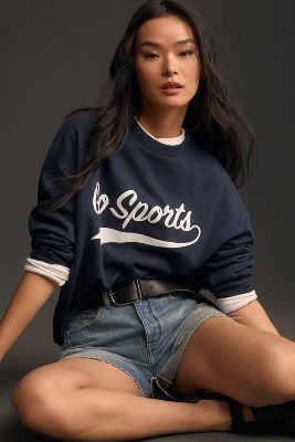 Favorite Daughter Go Sports Sweatshirt In Navy