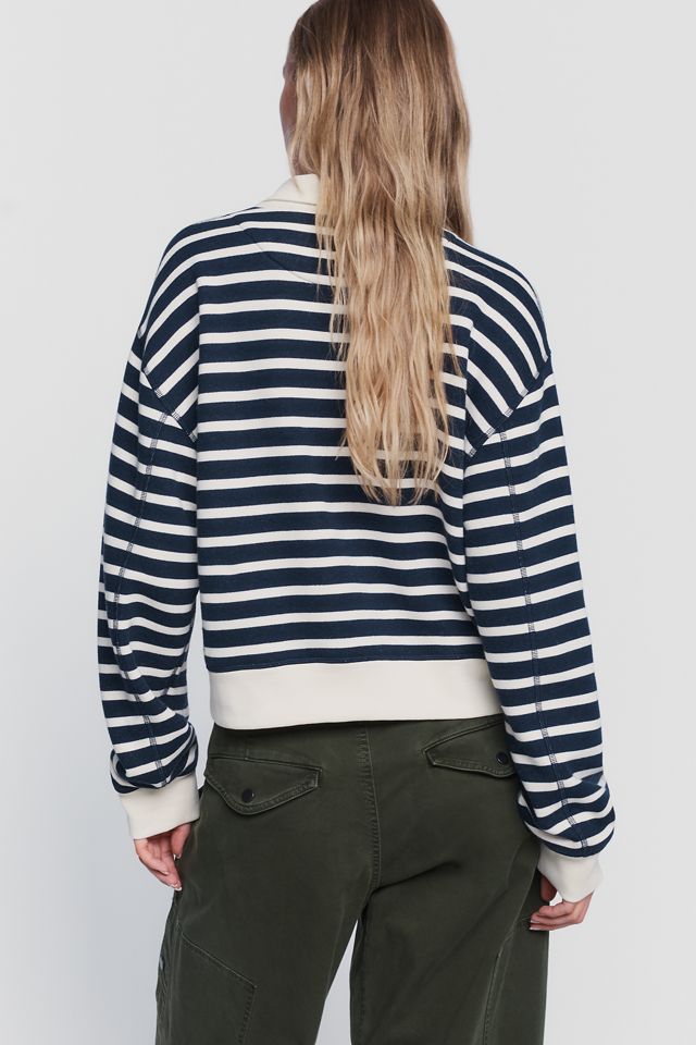 rag & bone Vintage Terry Striped Polo Top  #1